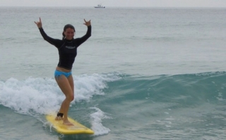 Cogiendo las primeras olas